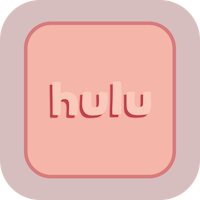 the word hulu on a pink square