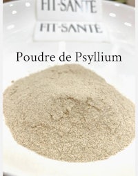 a bowl of powdere de pylium with the words'hi santa' written on it
