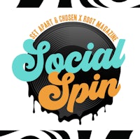 the logo for social spin