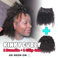 kinky curly double - 1 clip ins