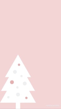 a christmas tree on a pink background