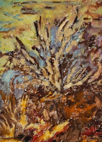 a painting of a seaweed in the water