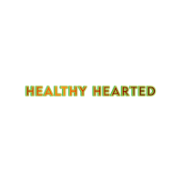 a black background with the words healthy hearted on it