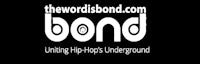 the worldsbond com logo with the words bond united hip hop underground