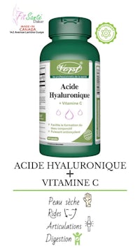 a bottle of acid hyaluronine vitamin c