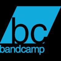 bc bandcamp logo on a black background