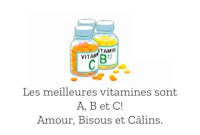 a bottle of vitamins with the words les meilleures vitamines sans a b c