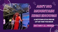 a poster with the words ain't no mountain high enough