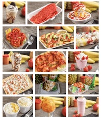 a collage of pictures of various desserts