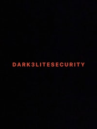 a black background with the words darksites security on it