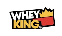 a logo for whey king