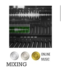 mixing online music with an image of a mixing board