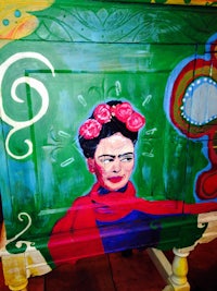 frida kahlo painted dresser