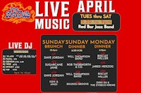 a poster for the live april music
