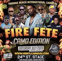 a poster for the virginia fire fete camo edition