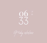 a pink and white background with the number 633 on it
