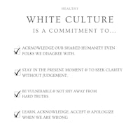 white culture is commitment to