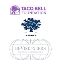 the logos for taco bell foundation and ashoka foundation