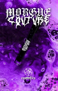 an image of a purple liquid with the words'murrigue savages' on it