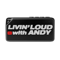 livin' loud with andy bluetooth speaker