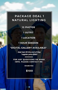 graduation package deal 1 natural lighting