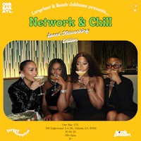 a poster for the network and chill event