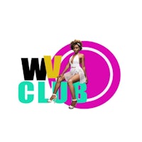 ww club logo with a woman in a white dress