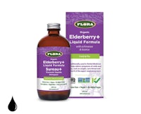 a bottle of elderberry and elderberry liquid formula