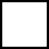 a white square on a black background