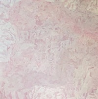 a pink and white painting on a white background