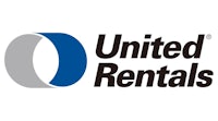 united rentals logo on a white background
