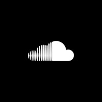 soundcloud logo on a black background