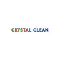 crystal clean logo on a black background