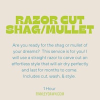 razor cut shag / mullet