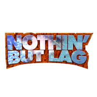 the logo for nothing but lag