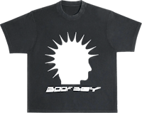 a black t - shirt with the word boo boy on it