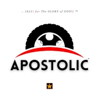 the logo for apostolic, with the words call for the glory of god