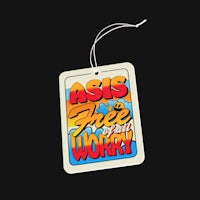 a sticker that says asis free to work